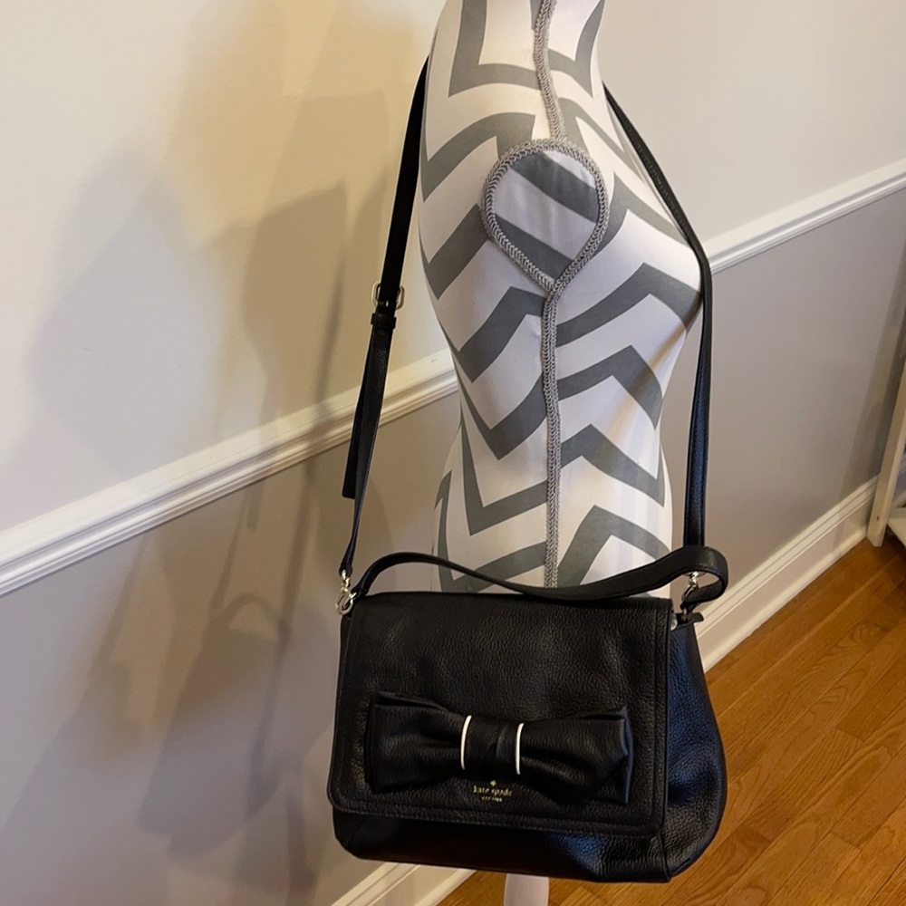 Kate Spade Bow Crossbody Black